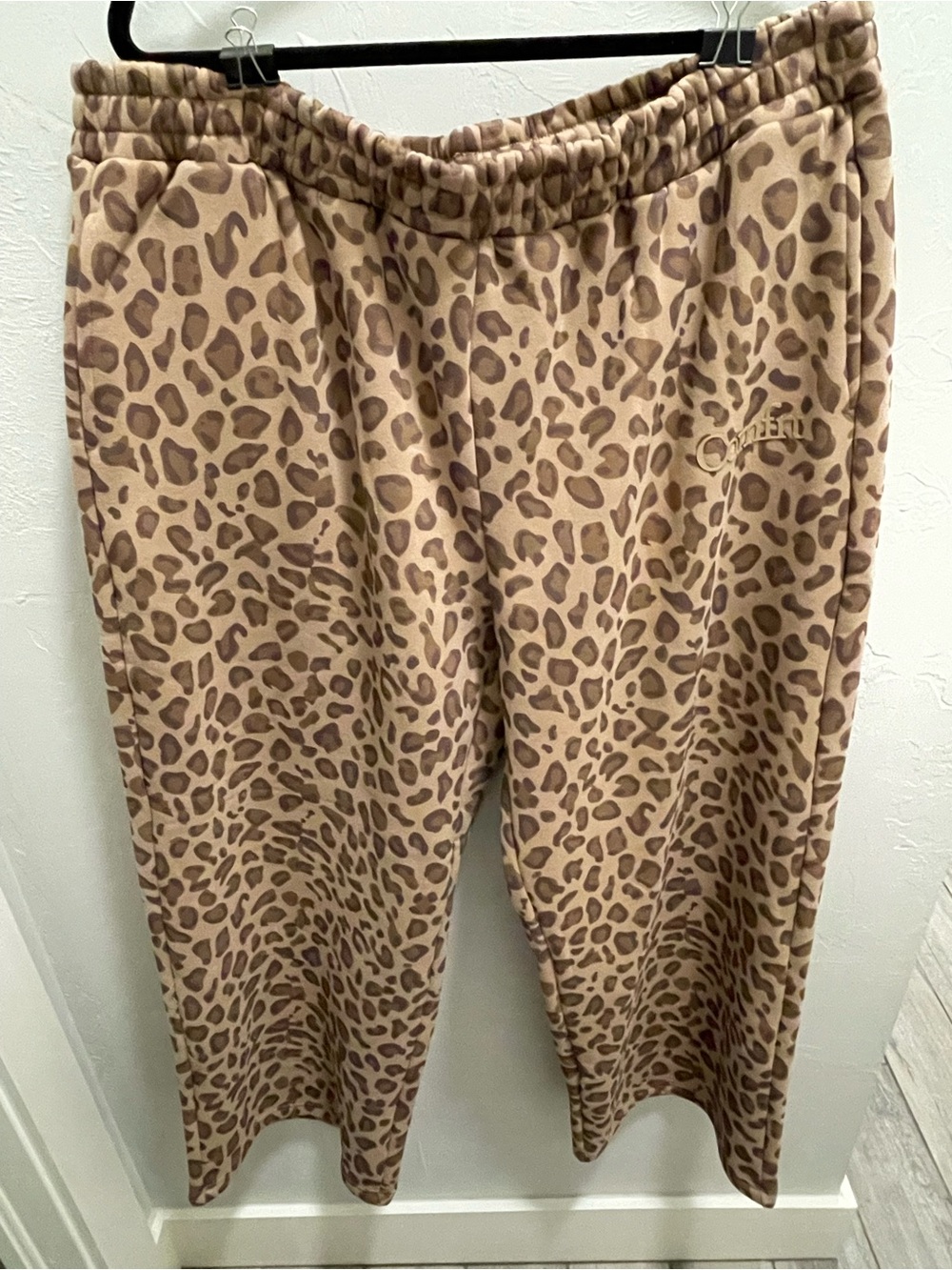 Comfrt Leopard Print Wide Leg sweatpants 3XL